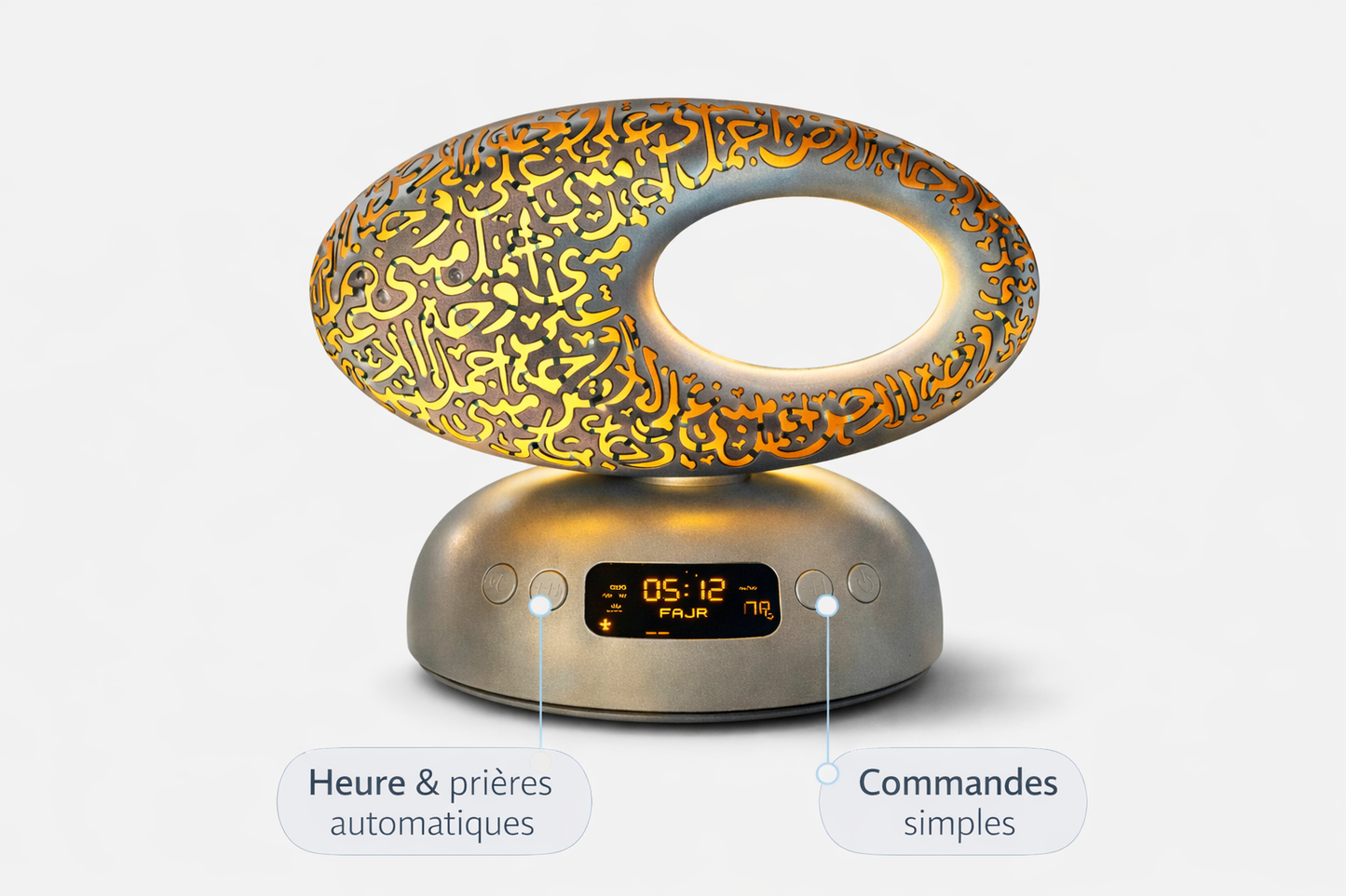 QAMAR CLOCK - La lampe coranique