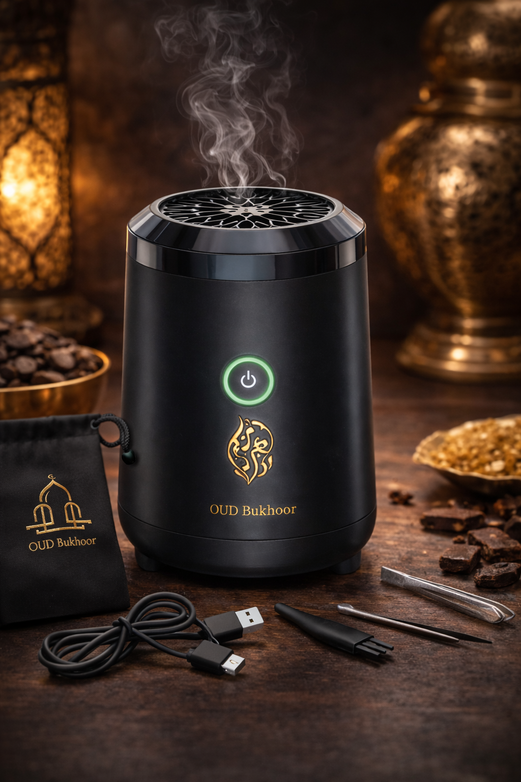 Brûleur Électrique de Bakhoor & Oud – Diffuseur Premium pour Encens Oriental