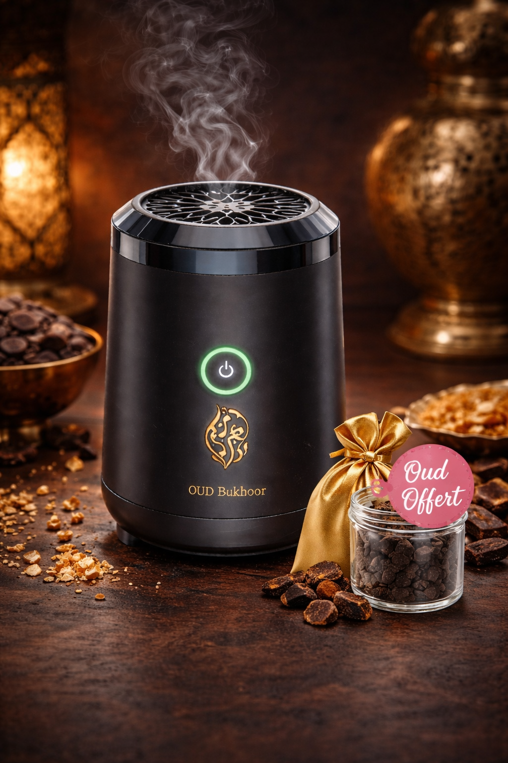 Brûleur Électrique de Bakhoor & Oud – Diffuseur Premium pour Encens Oriental